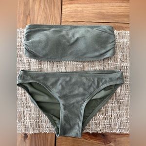 Michael Kors Sage Green Bikini Set Size XS